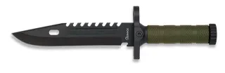 Couteau de survie Albainox, silex/aiguiseur/sifflet