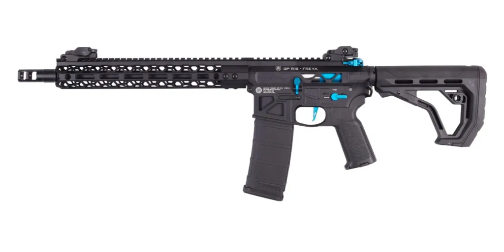 Replique AEG Freya Hexagon Full Skeleton 12.5 Pouces Gen.2 Noir Bleu Delta Armory-0