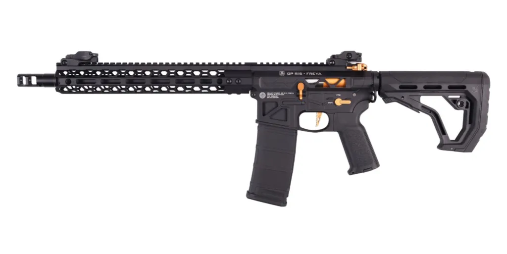 Replique AEG Freya Hexagon Full Skeleton 12.5 Pouces Gen.2 Noir Or Delta Armory-0