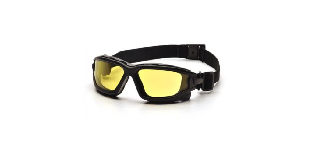 Lunettes De Protection CE Double Lentille Jaune-0