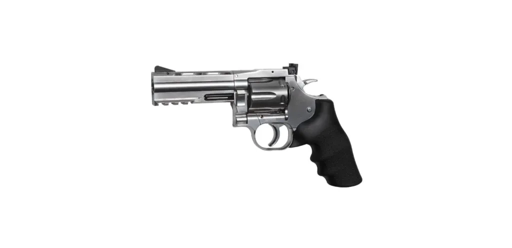 Revolver Dan Wesson DW715 4'' Silver 4.5mm CO2 Plombs-0
