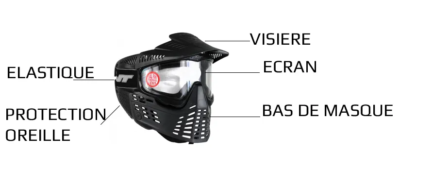 masque paintball detail