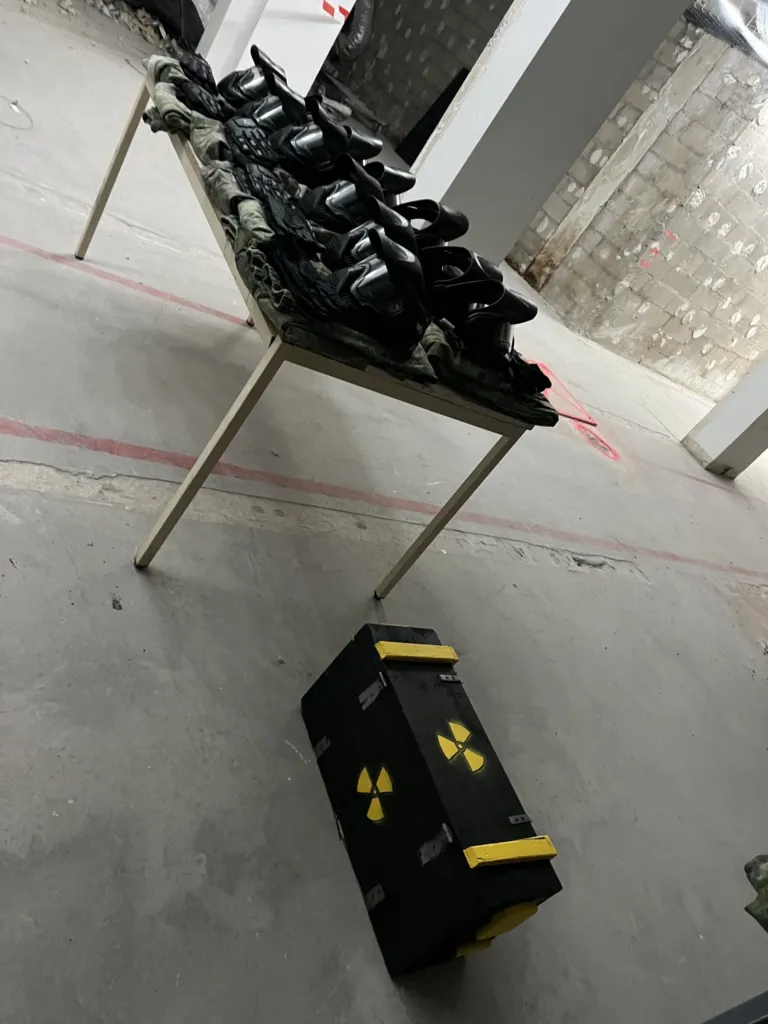 paintball dans le sous-sol d'un batiment à paris